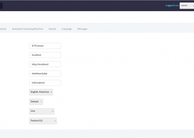 ICT Contact - System config