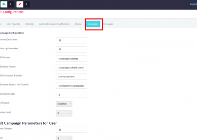 ICT Contact - System Configuration