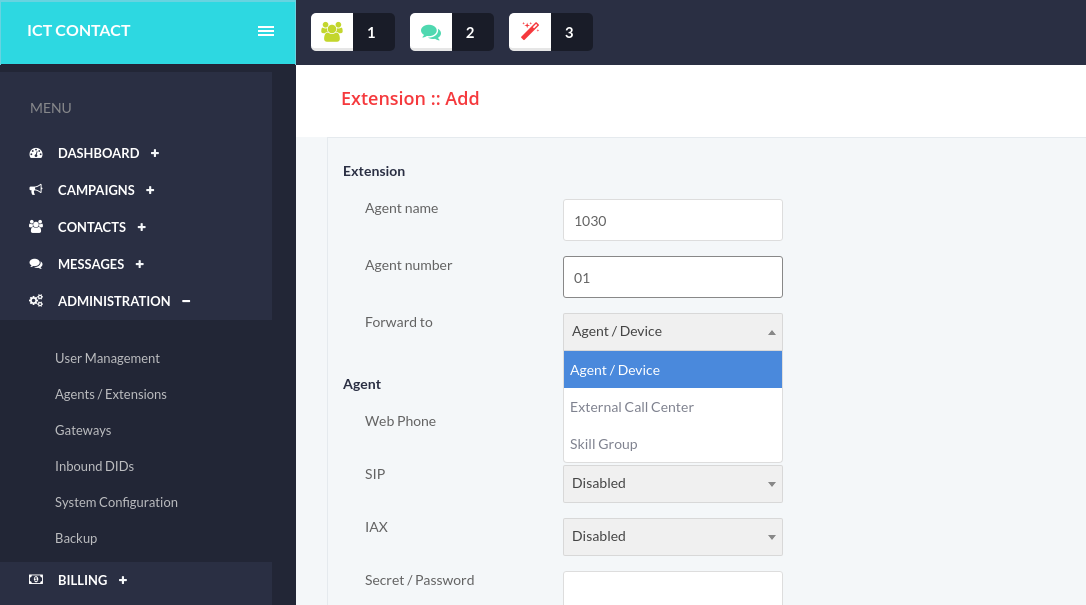 ictcontact-software-agent-configuration