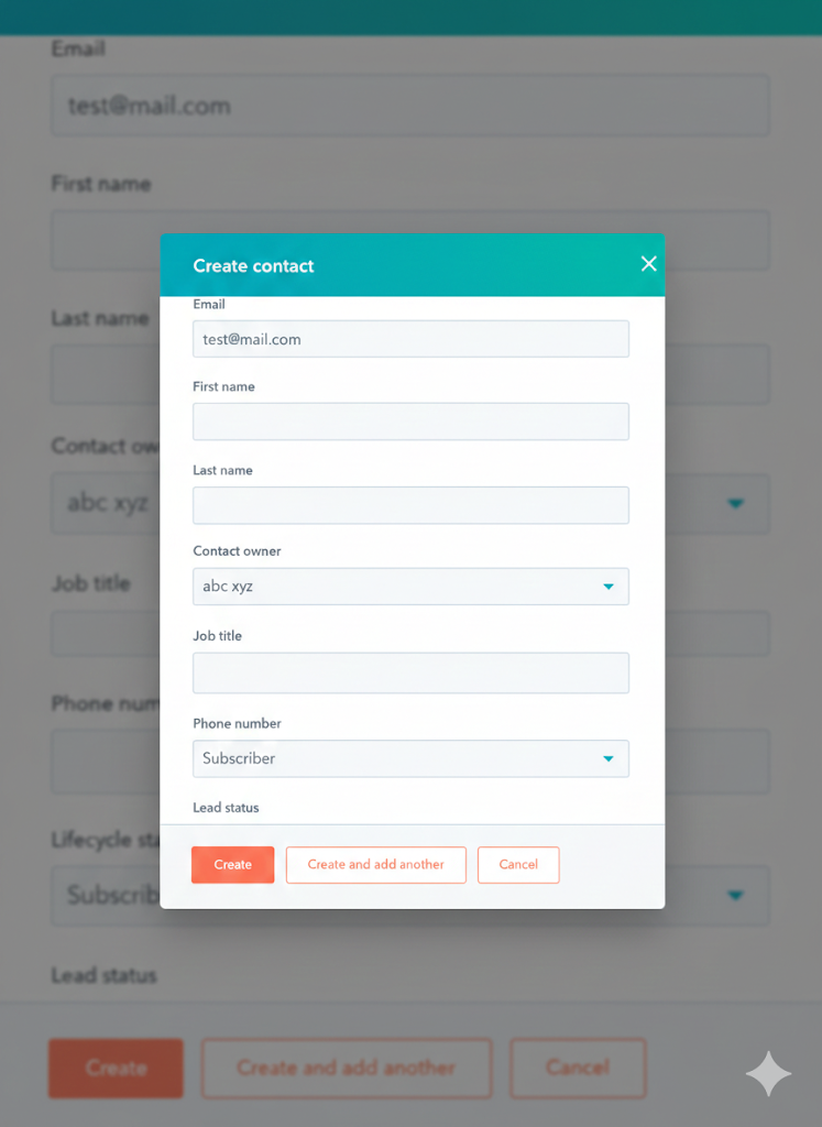HubSpot-CRM-Create-Contact