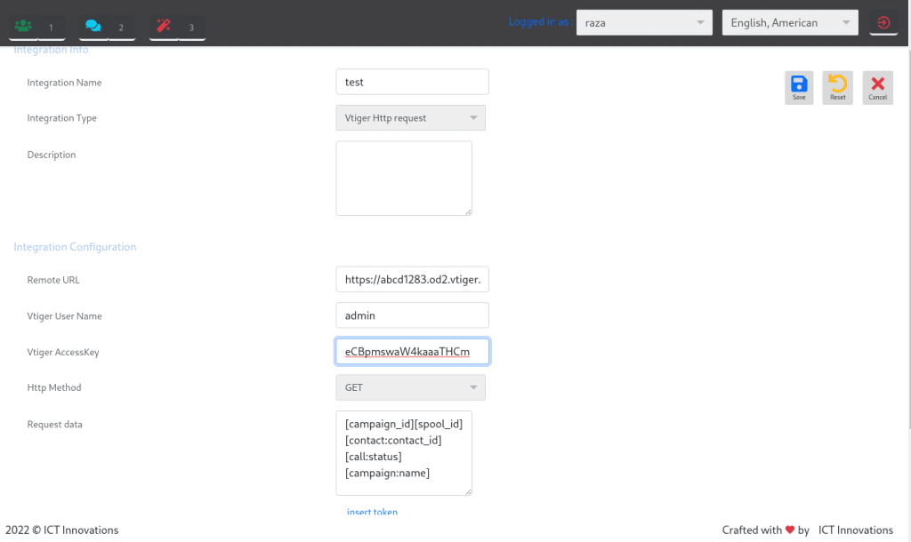 Vtiger-Integration-ICTContact