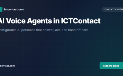 AI Voice Agents in ICTContact: How Configurable AI Personas Answer, Act, and Hand Off Calls
