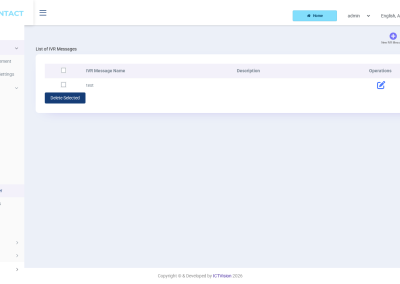 ICTContact message designer