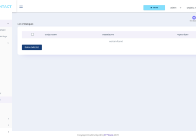 ICTContact dialogue scripts