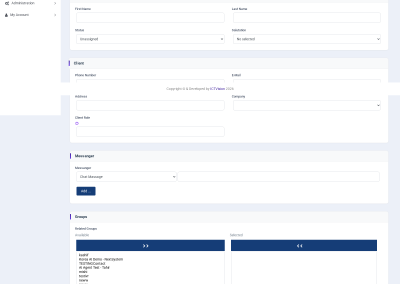 ICTContact CRM lead add