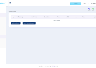 ICTContact CRM contacts