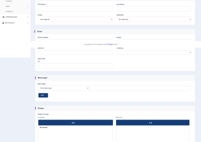 ICTContact CRM contact add
