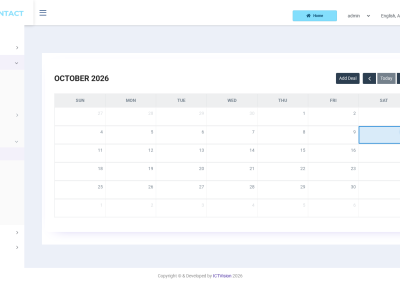 ICTContact CRM deal calendar