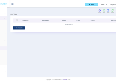 ICTContact CRM deals