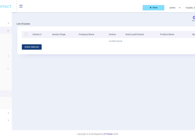 ICTContact CRM quotes